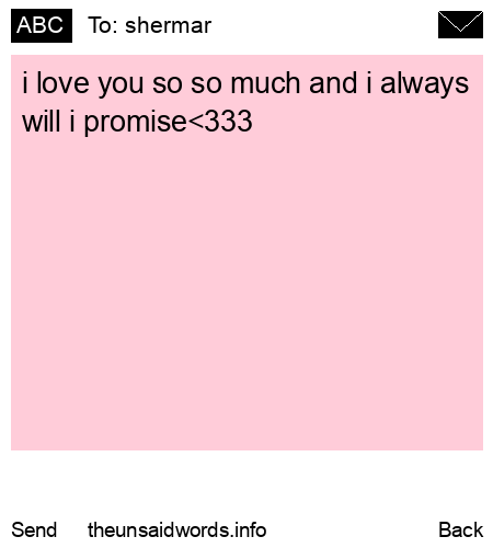 unsent message to shermar 