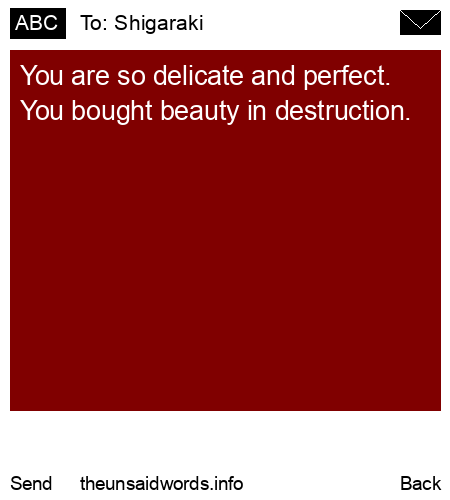 unsent message to Shigaraki