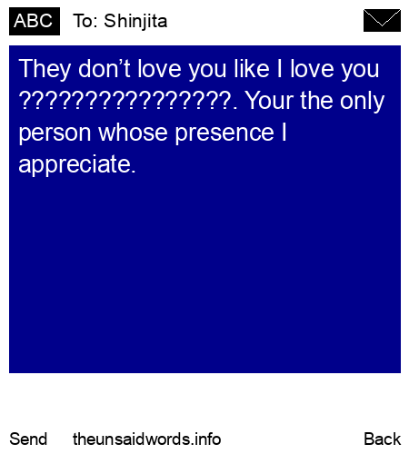 unsent message to Shinjita