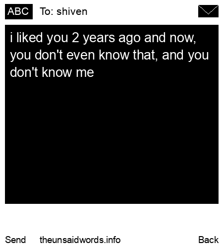 unsent message to shiven