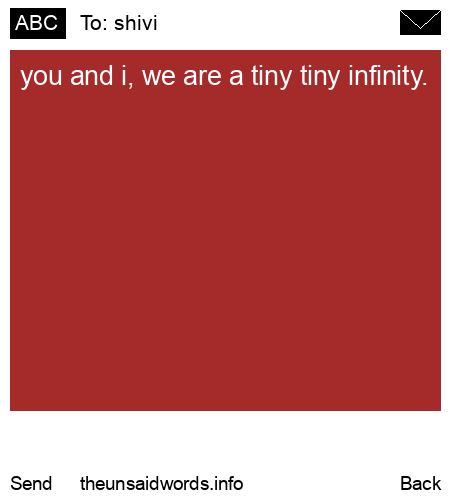 unsent message to shivi