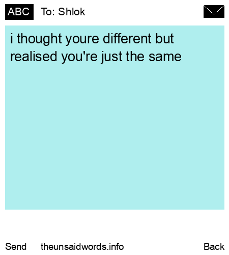 unsent message to Shlok 
