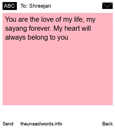 unsent message to Shreejan