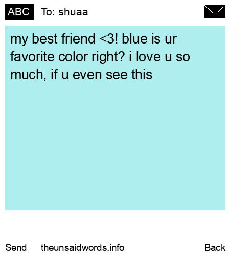 unsent message to shuaa