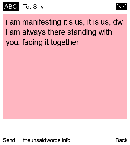 unsent message to Shv