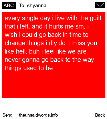 unsent message to shyanna