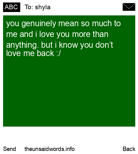 unsent message to shyla