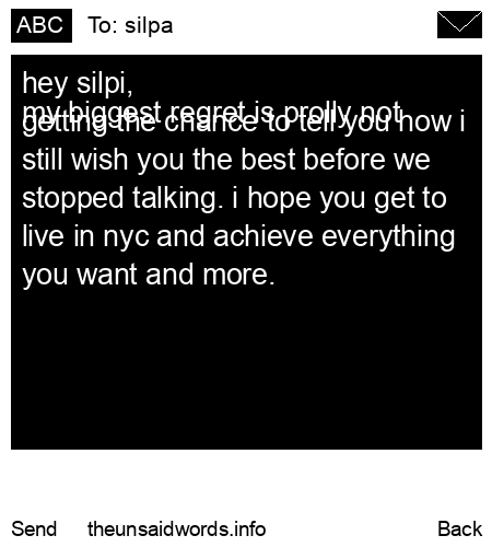 unsent message to silpa