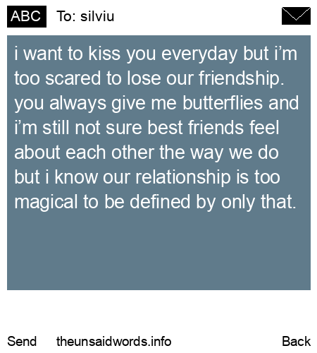 unsent message to silviu