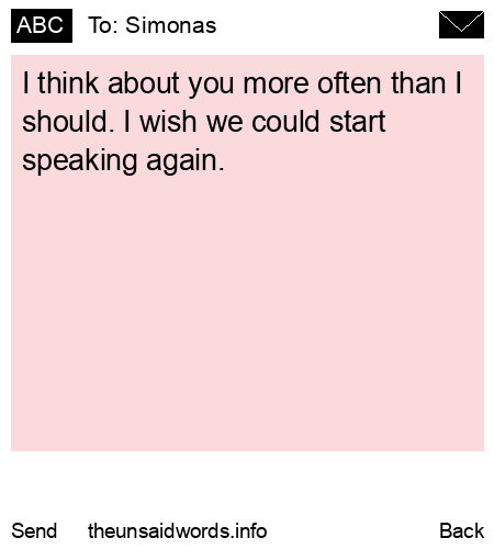 unsent message to Simonas 