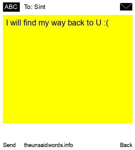 unsent message to Sint