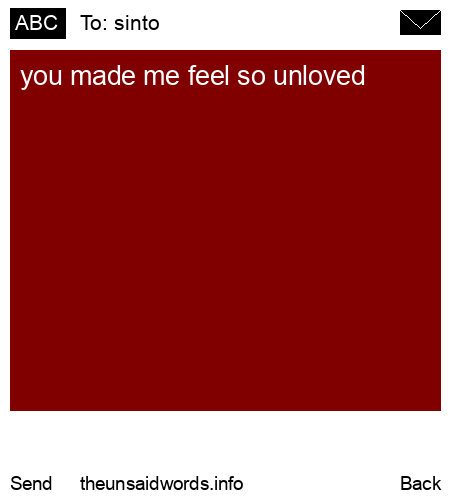 unsent message to sinto 