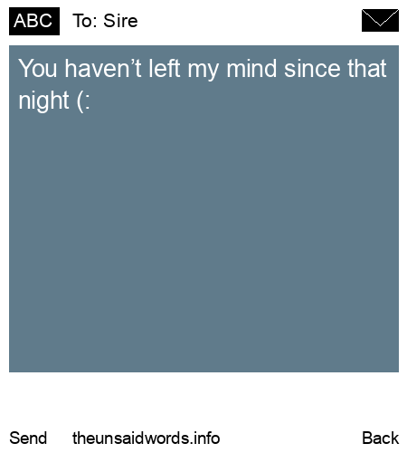 unsent message to Sire