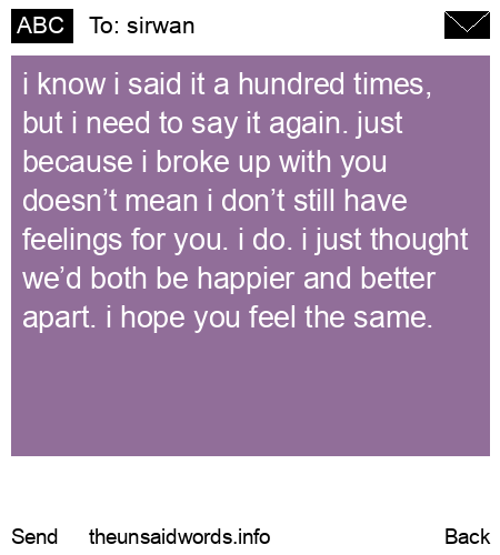 unsent message to sirwan