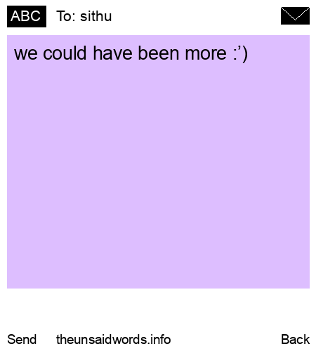 unsent message to sithu