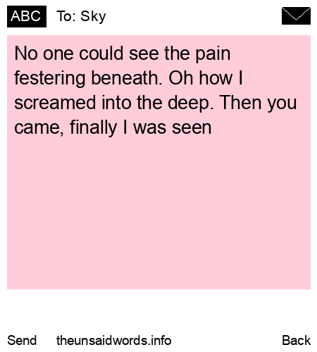 unsent message to Sky