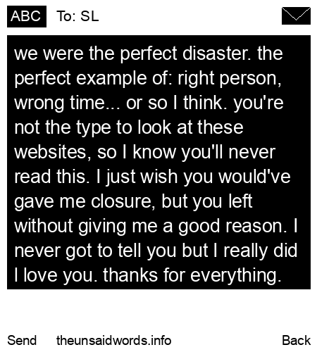 unsent message to SL