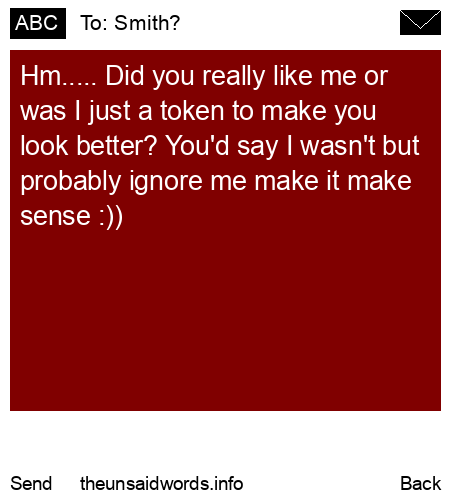 unsent message to Smith?