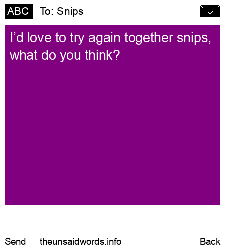 unsent message to Snips