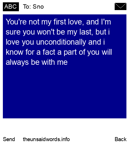 unsent message to Sno