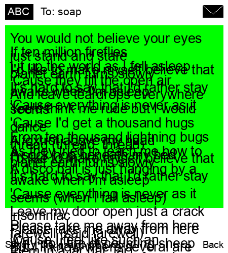 unsent message to soap