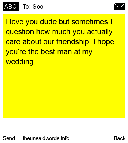unsent message to Soc