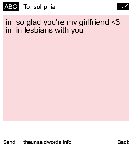 unsent message to sohphia