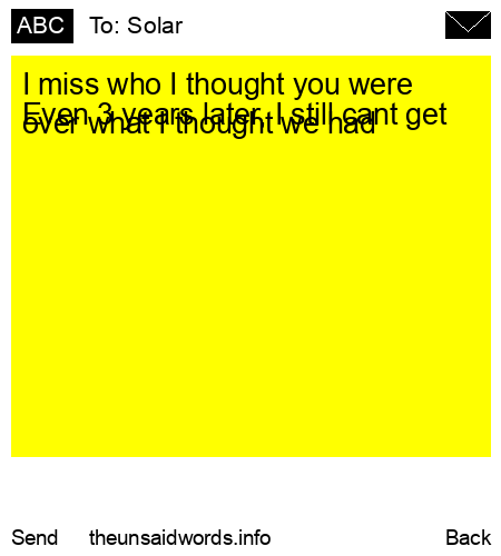 unsent message to Solar