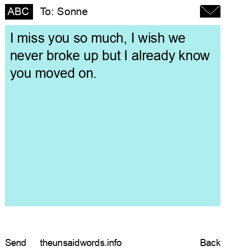 unsent message to Sonne