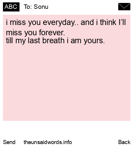 unsent message to Sonu