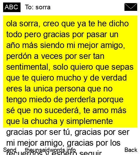 unsent message to sorra