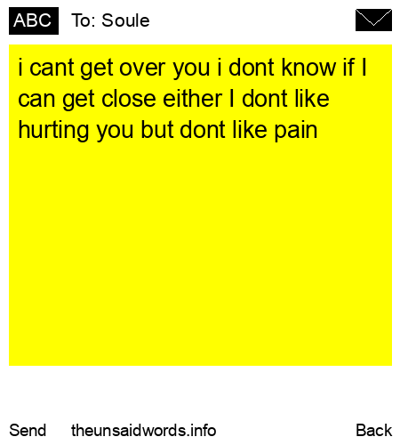 unsent message to Soule