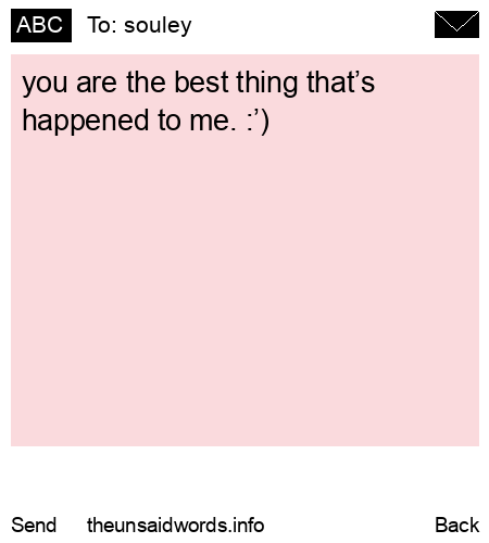 unsent message to souley