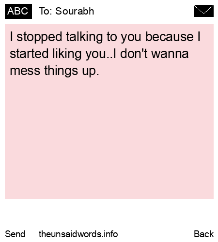 unsent message to Sourabh