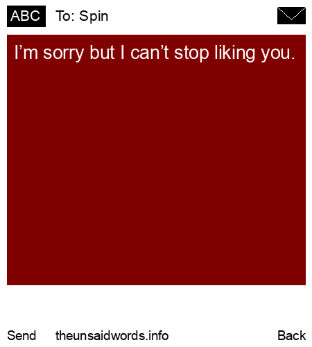 unsent message to Spin