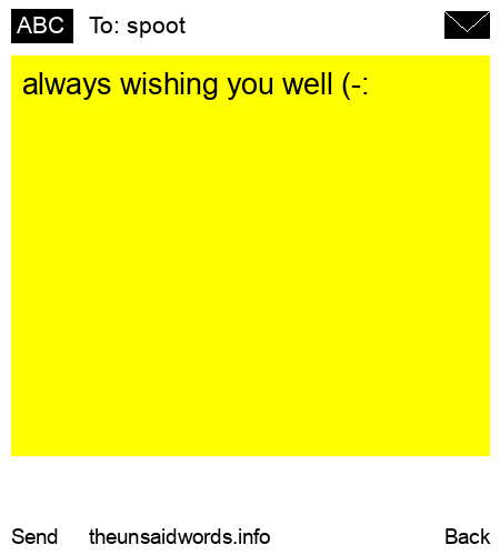 unsent message to spoot