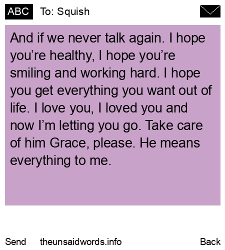 unsent message to Squish