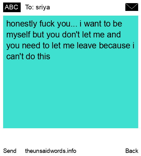 unsent message to sriya