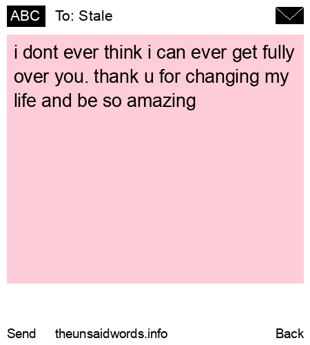 unsent message to Stale