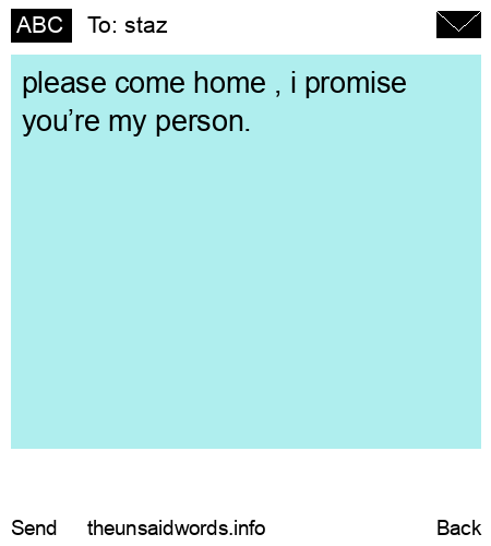 unsent message to staz