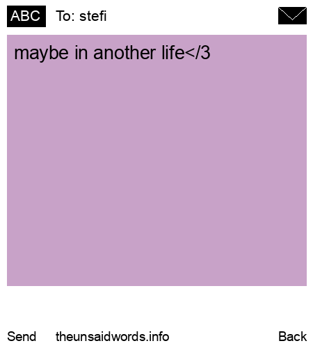 unsent message to stefi