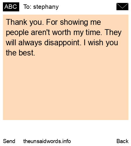 unsent message to stephany