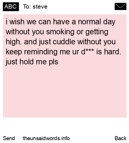 unsent message to steve