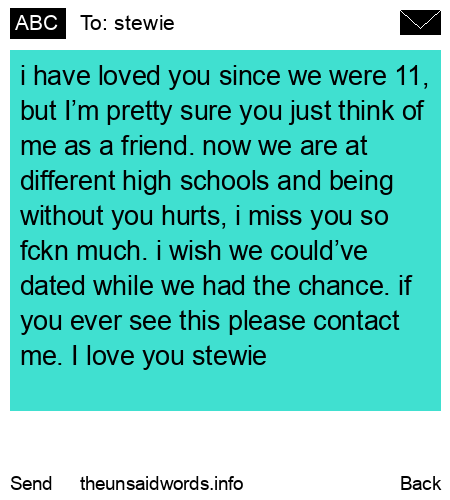 unsent message to stewie