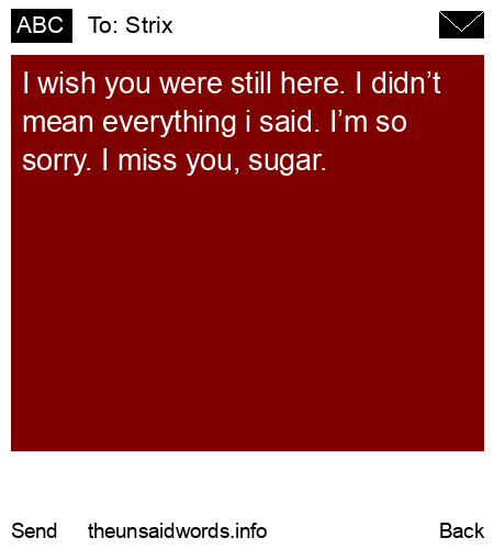 unsent message to Strix