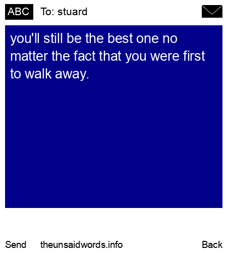 unsent message to stuard