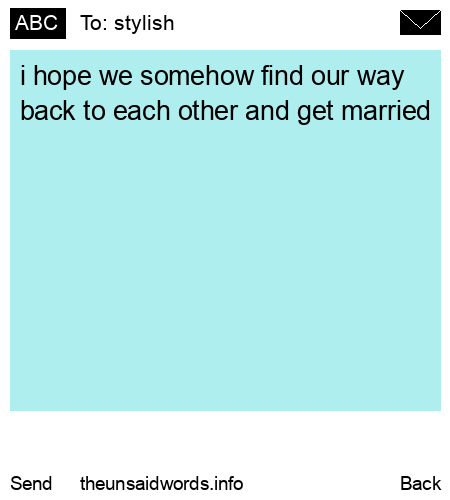 unsent message to stylish
