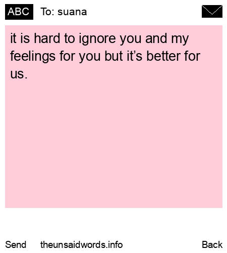 unsent message to suana