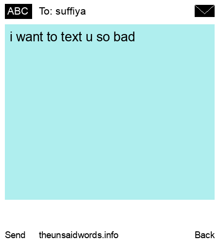 unsent message to suffiya