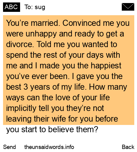 unsent message to sug